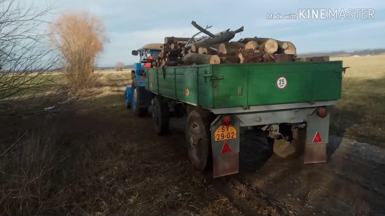 Práce v lese / Zetor 4011/ Řezání dřeva