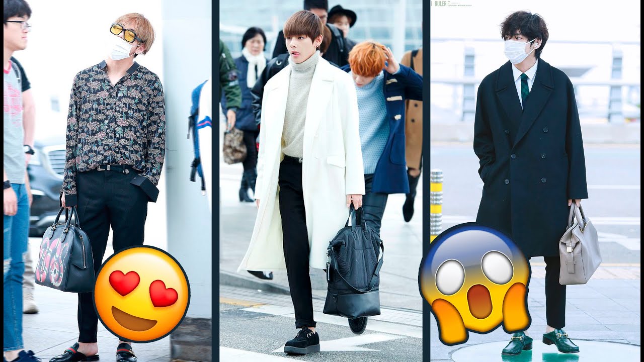 BTS V Airport Fashion In Luxury Brands - The Hills Times