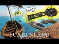Sunkenland #9 - Защита базы 50 Калибром - Рейд на ВЕРТОЛЕТЕ