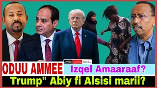 Trump Abiy fi Alsisi marii?//Izqel Amaaraaf?//Video rifaasisaa//17/8/2026 AGM