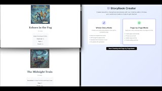 Storybook: AI-Powered Illustrated Story Generator