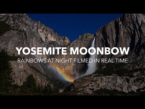 Video: Yosemite Falls - Moonbow in Slike iz vseh letnih časov