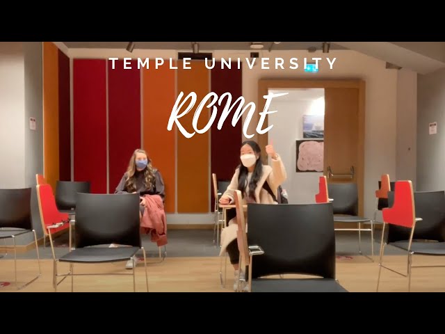 Temple University Rome Campus Tour & Student Exhibition Spring 2021 class=