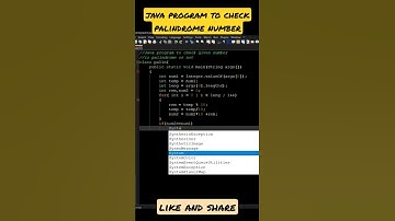 java program tutorial to check number is palindrome or not through command line arguments