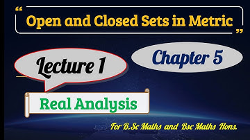 1) Open and Closed Sphere || (Lecture-1) 5th Semester || Chap 5 || Real Analysis || Mathopedia