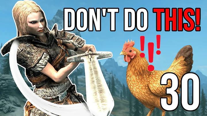Avoid These 30 HUGE MISTAKES In Skyrim