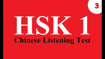 Chinese hsk test - hsk level 1 (listening no.3) |Learn Chinese from A-Z