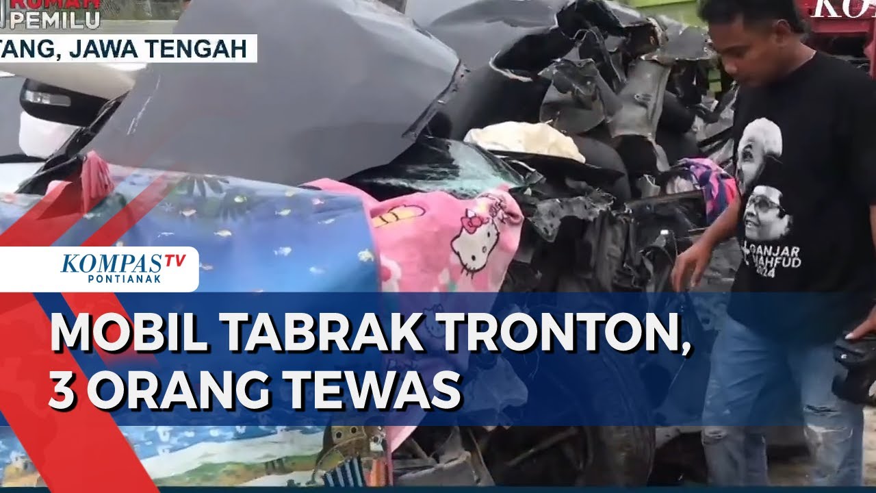 Kecelakaan Mobil Minibus Tabrak Truk Tronton di Tol Batang, 3 Orang Tewas