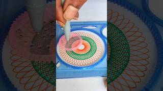 How to draw double color spirograph #spirograph #shorts #viral #trending Resimi