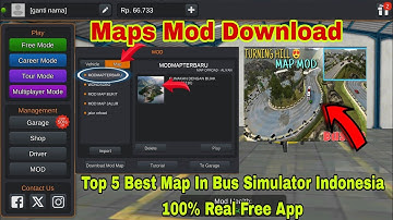How To Download Map Mods in Bus Simulator Indonesia 100 % Real Free App #map