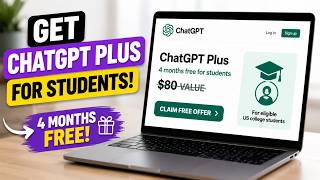 How to Get ChatGPT Plus Free for Students (4 Months Free)