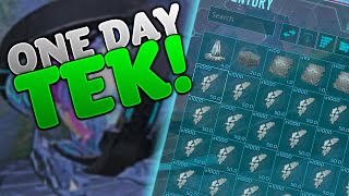 GETTING TEK IN A DAY!!! W/ Apex - Ark Duo Small Tribes Official - Ep 1