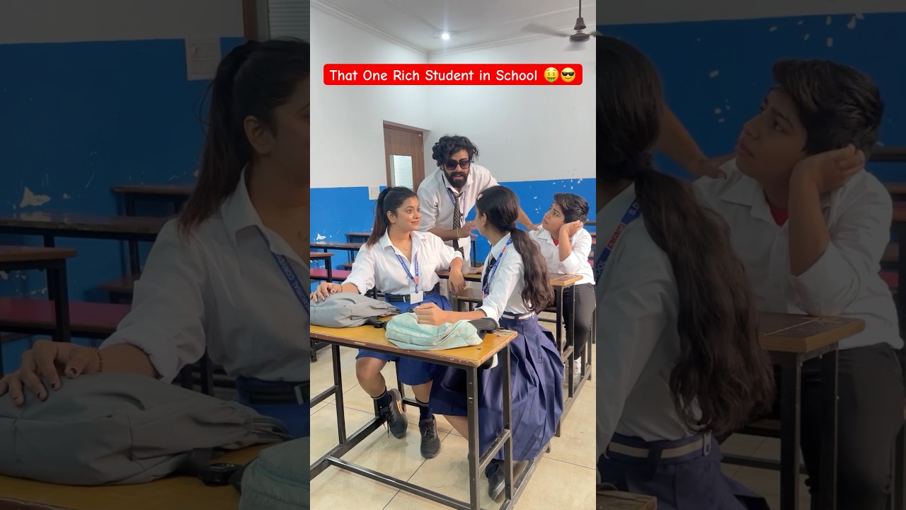 That One Rich Student In School 🤑🤣 #shorts #teratrigun #schoolcomedy #richstudent
