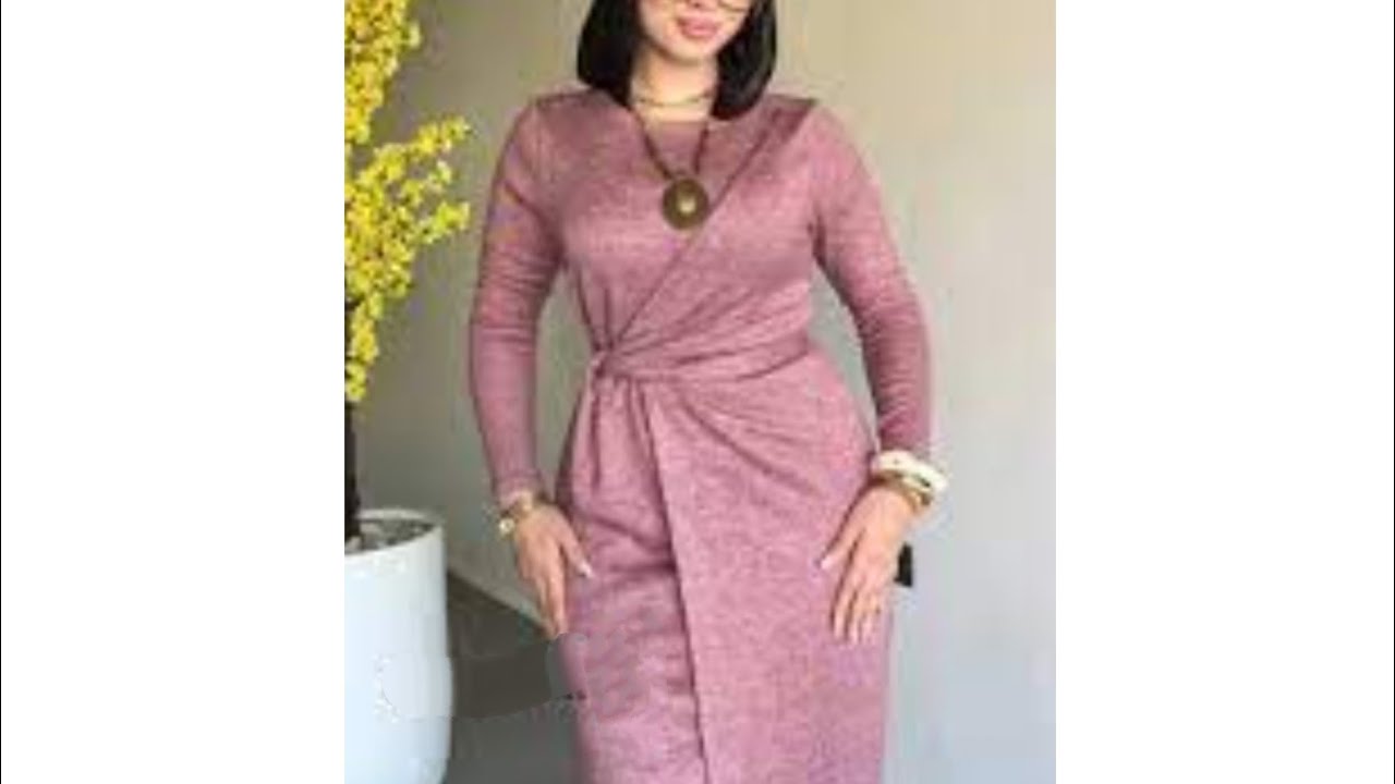 خياطة الموديل الى عامل ضجة تفصيل فستان  عباية كروازيه بحزام تححححفه انيقة وسهلة