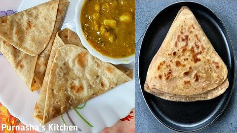 Triangle Paratha -- Easy and Quick step by step process | #youtubeshorts