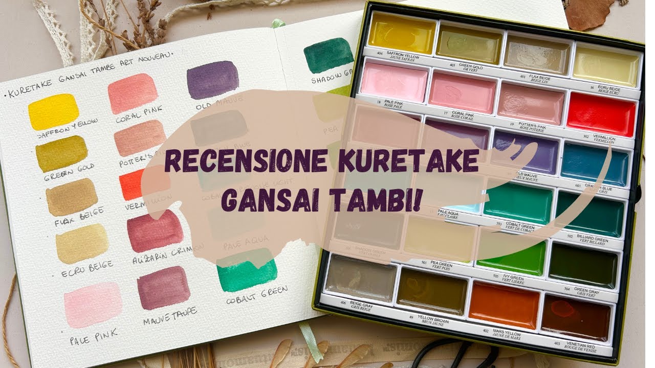 Kuretake: Gansai Tambi giapponese Watercolour: rosso cadmio, padella