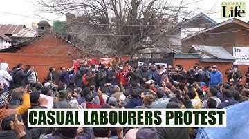 Casual Labourers  protest