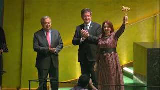 Passing of the General Assembly Gavel - 72nd to 73rd Session