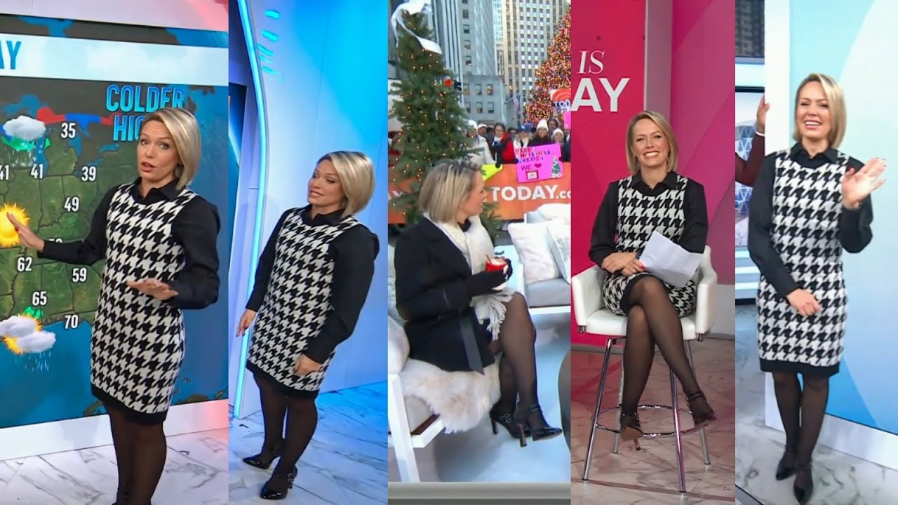 Дилан Дрейер с прогнозом погоды в программе Today Show (и в третьем часе Today Show) на 22 декабр...