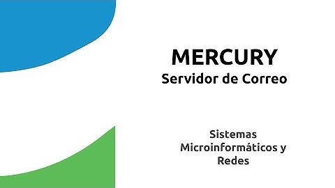 Mercury. Servidor de Correo