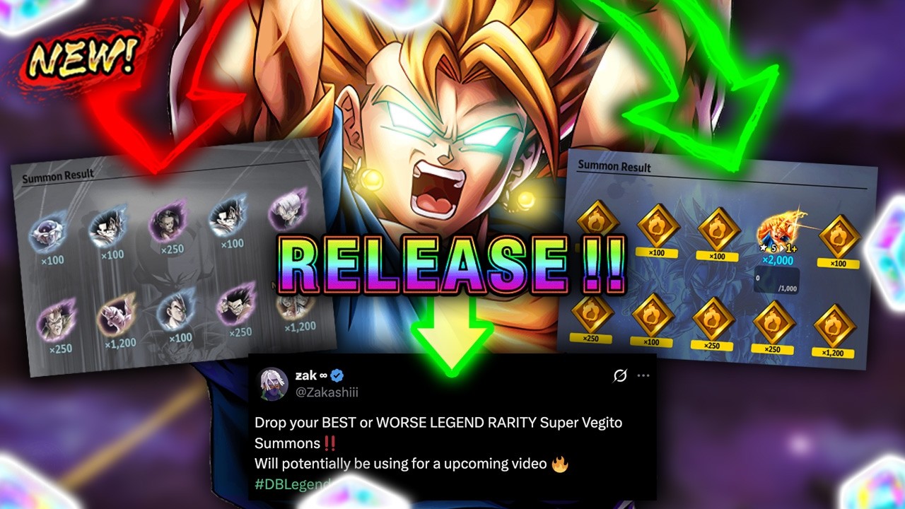 LEGEND Super Vegito Summons From YOU GUYS Were ABSOLUTELY CRAZY! (Dragon Ball Legends)