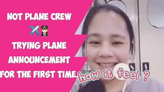 Paano sabihin ang airline announcement | Flight Attendant Speech | Cebu Pacific