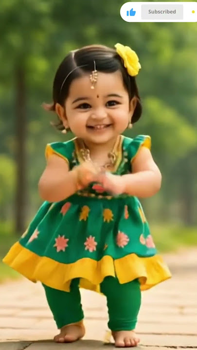cute baby girl dancing!💃❤️#cute #baby #babydance #dance #funnykids #ai #viral #ytshorts #shorts 👯😜✨😀