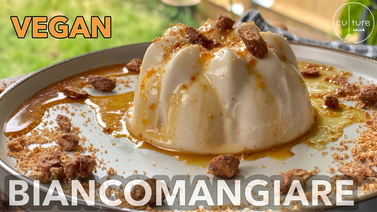 BIANCOMANGIARE | Authentic Sicilian Vegan Dessert | ALMOND MILK PANNACOTTA & VEGAN LEMON CARAMEL