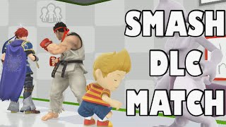 Smash DLC Match: Ryu vs Roy vs Lucas vs Mewtwo on Miiverse Stage