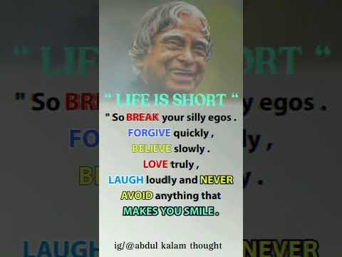 Life Is Short Apj Abdul Kalam Quotes Kalam Shorts