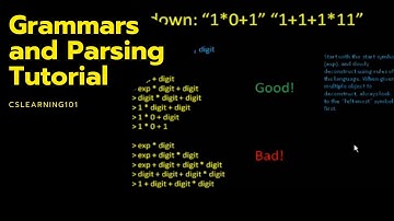 Grammars and Parsing Tutorial