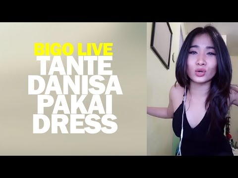 Tante Danisa Goyang Pakai Dress Hitam Bigo Live