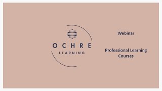 An introduction to Ochre Learning programs