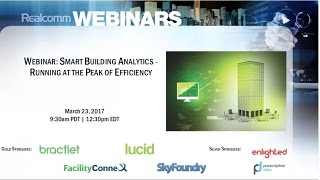 Smart Building Analytics - Running at the Peak of Efficiency