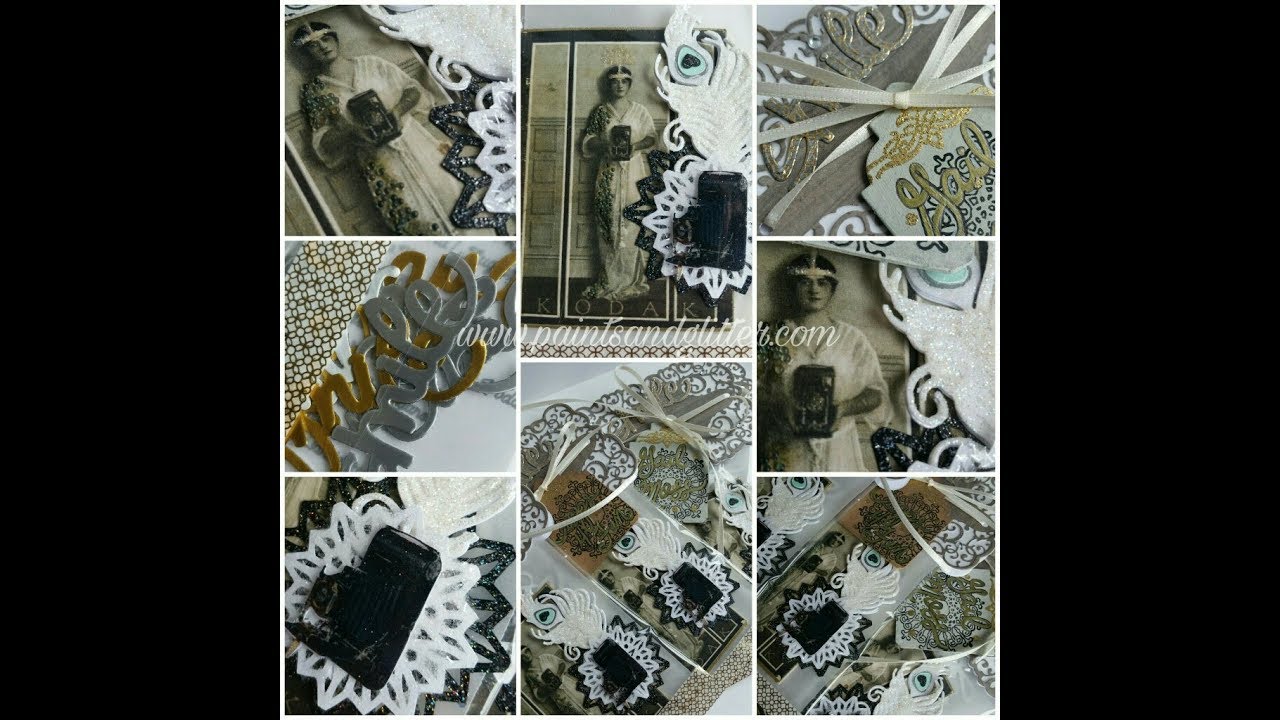 ATC Tutorial for Scrapdaworld swap. Using Cricut dies, and multimedia.