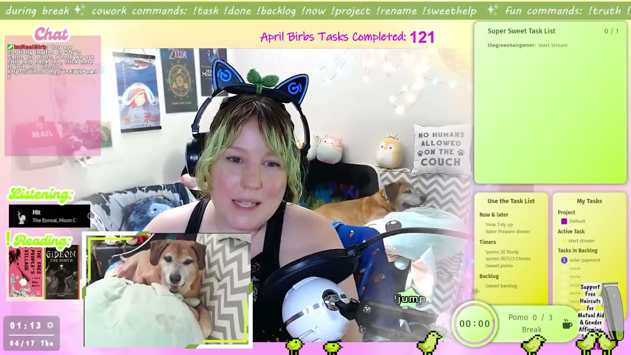 clever ass title here| Cowork 50/10 gaming this afternoon | 18+ | !brain !silly !hairdo !truth  |