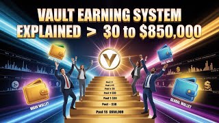 Vault Earning System Explained Pool 115 Full Details Main Wallet, Pool Wallet Global Wallet