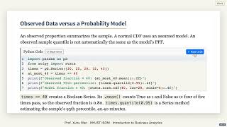Normal Probabilities in Python: CDF, PPF & PDF Made Clear | ISOM2600 1.6