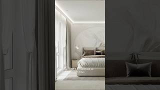 Визуализация спальни #дизайнинтерьера #interiordesign #дизайн #спальня #арка #панно
