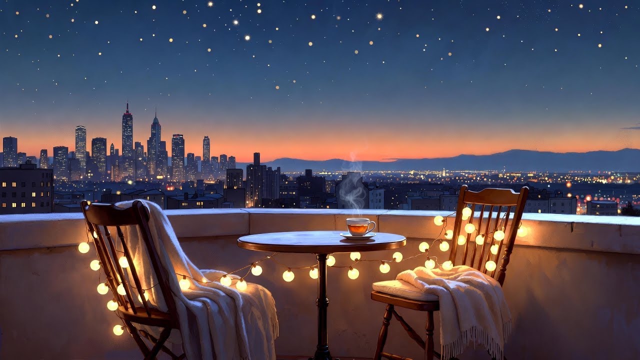 1930s Disney Cozy Tea Evening Sky 🌙☕ | Warm Music to Relax & Study