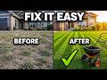 How to FIX an UGLY Lawn - Step by Step for Beginners EASY