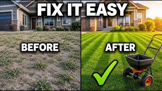How to FIX an UGLY Lawn - Step by Step for Beginners EASY