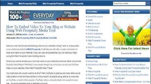 Web Prosperity Video - How To Stop The Autoplay On Your Web Prosperity Videos