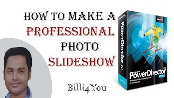How To Make A Professional Photo Slideshow - CyberLink PowerDirector 12 Tutorial Hindi/Urdu