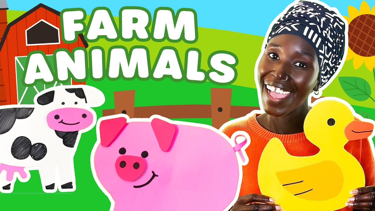 Learn Farm Animals, and Sounds, Toddler Learning Video