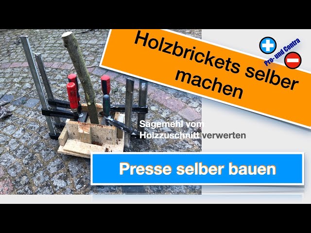 ICH SETZE MEINEN PLAN UM! BRIKETTPRESSE AUS LIEGENSPALTER SELBER