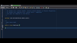 Programación de ejercicios  en Apache NetBeans Profile