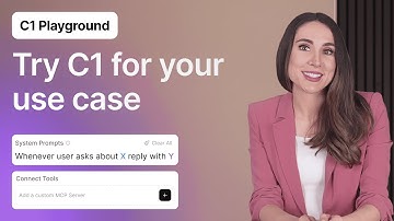 Hoe u C1 test voor uw use case | Thesys Playground