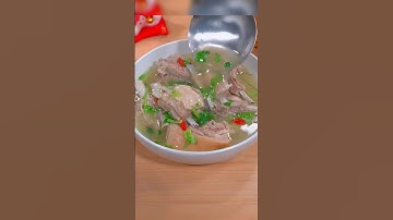 How to make pork rib soup 🥘😋 #cooking #fried #recipe #cooked #food #easy #soup #shortsvideo