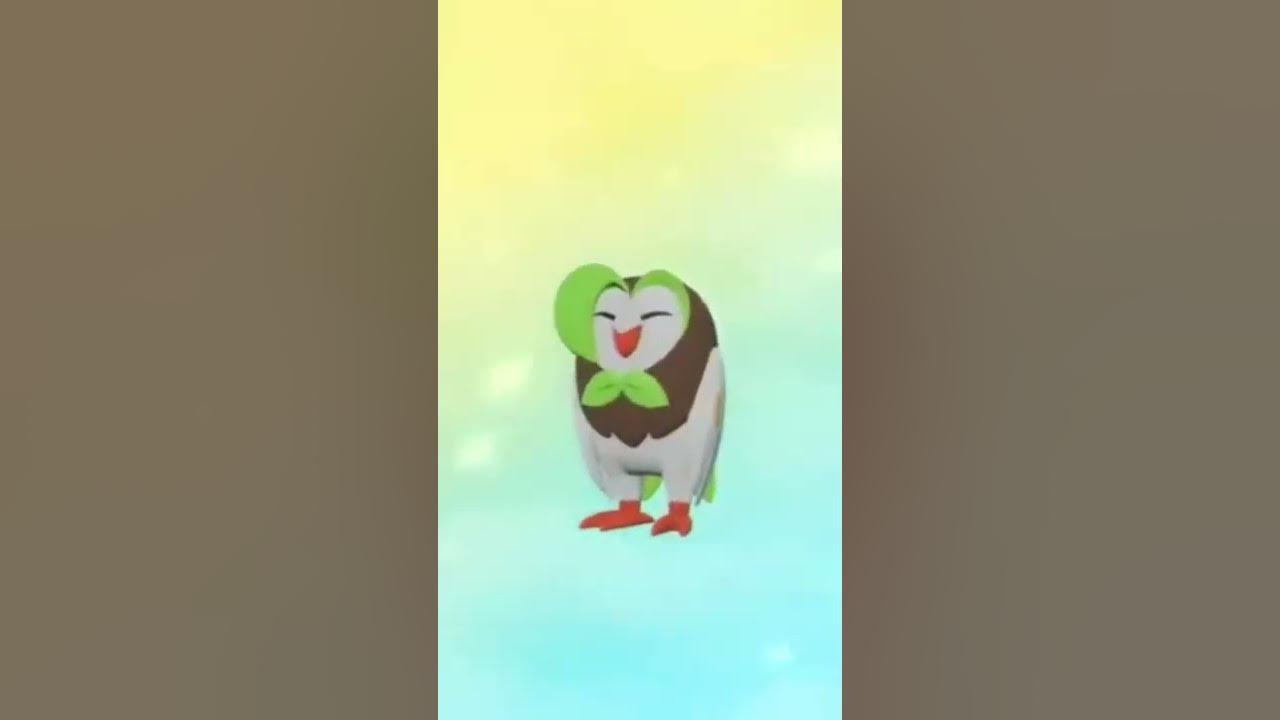 Pokemon Legends Arceus Hisui Region Starter Pokemon Rowlet Evolution Youtube